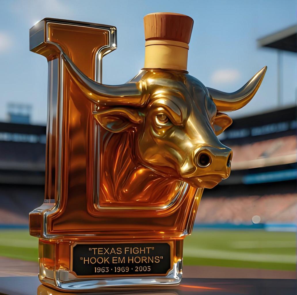 Texas Longhorns Limited Edition Whisky bottle