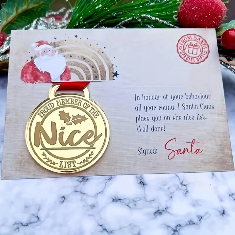 ✨Christmas Creative Badge Greeting Card🎄