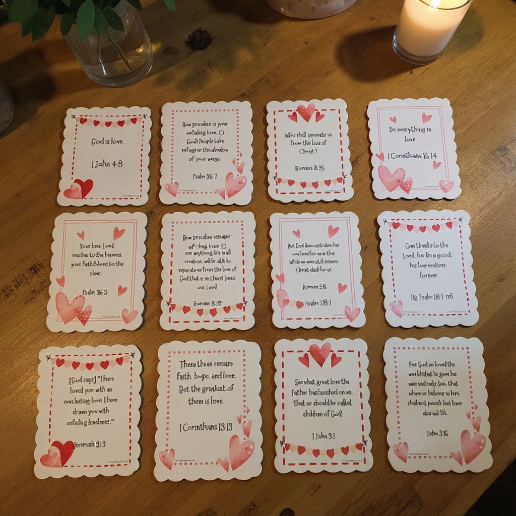 🔥🔥New Year 50% Off--Christian Valentines Love Scripture Cards