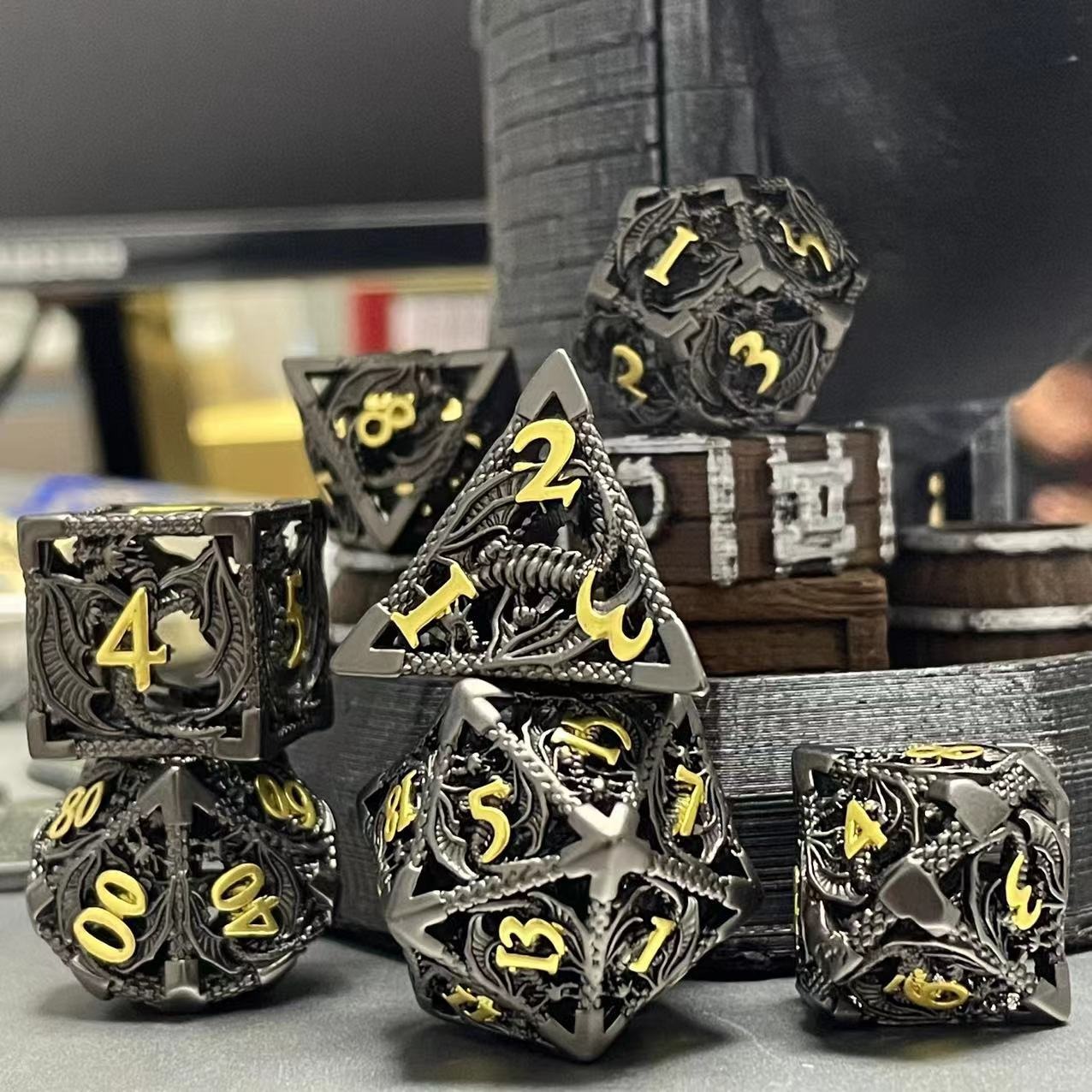 🎄Christmas Gifts - Leather D20 dice bag