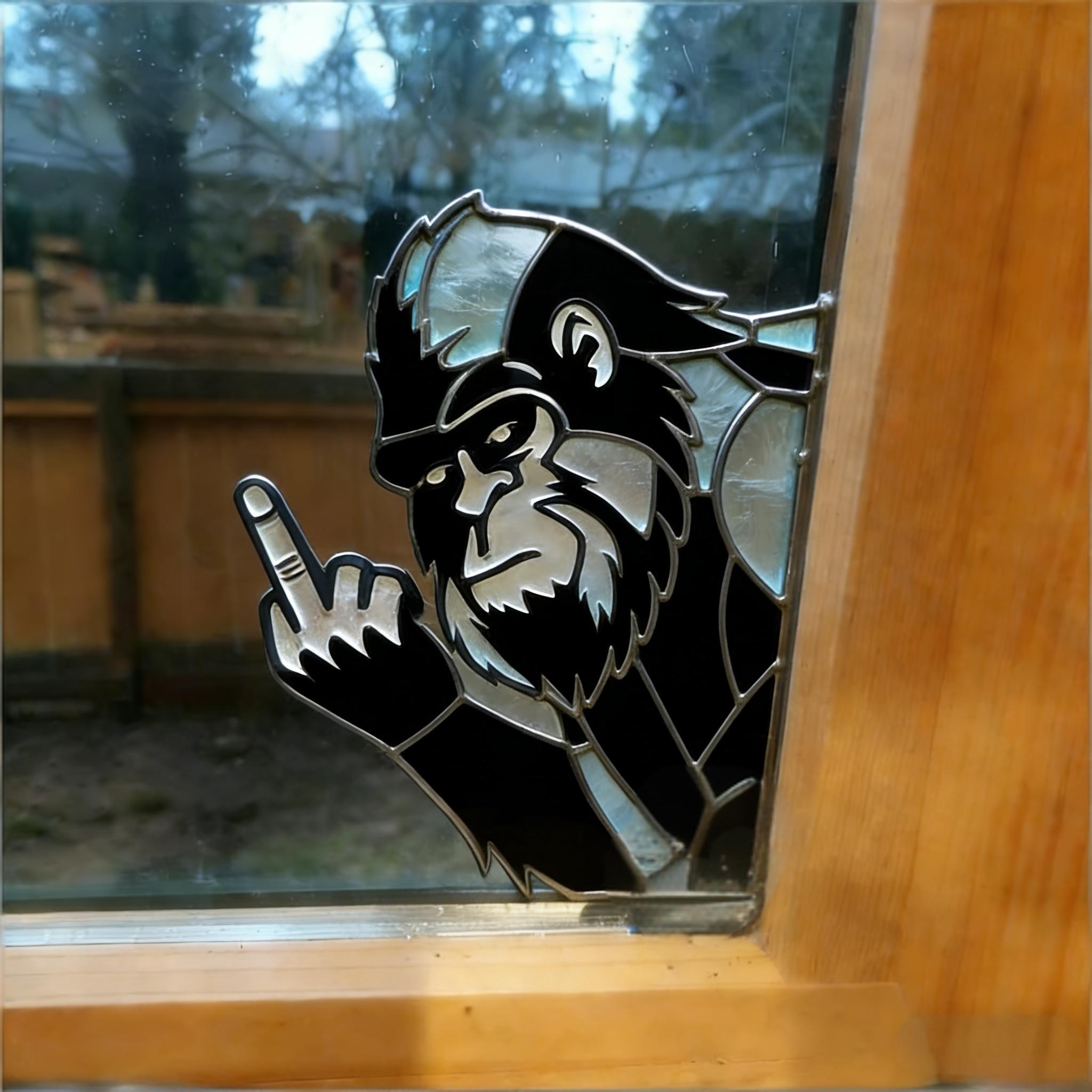 🤣Peek-a-Boo Flipping Off Decor