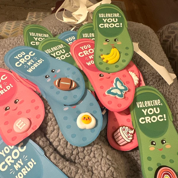 Shoe Charm Valentine Card