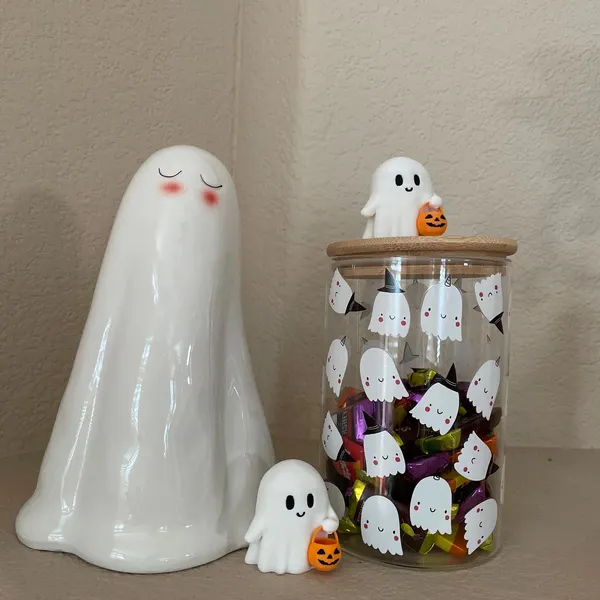 👻🍬Cute Tiny Trick or Treat Ghost