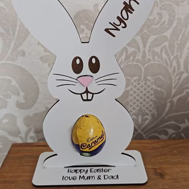 🐰Personalized Easter Bunny Kinder Egg Holder