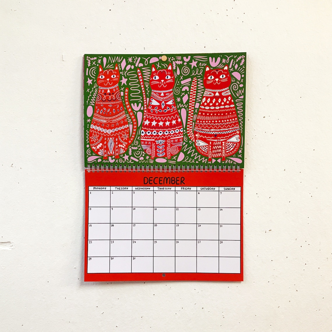 🐱2025 Kitty Calendar