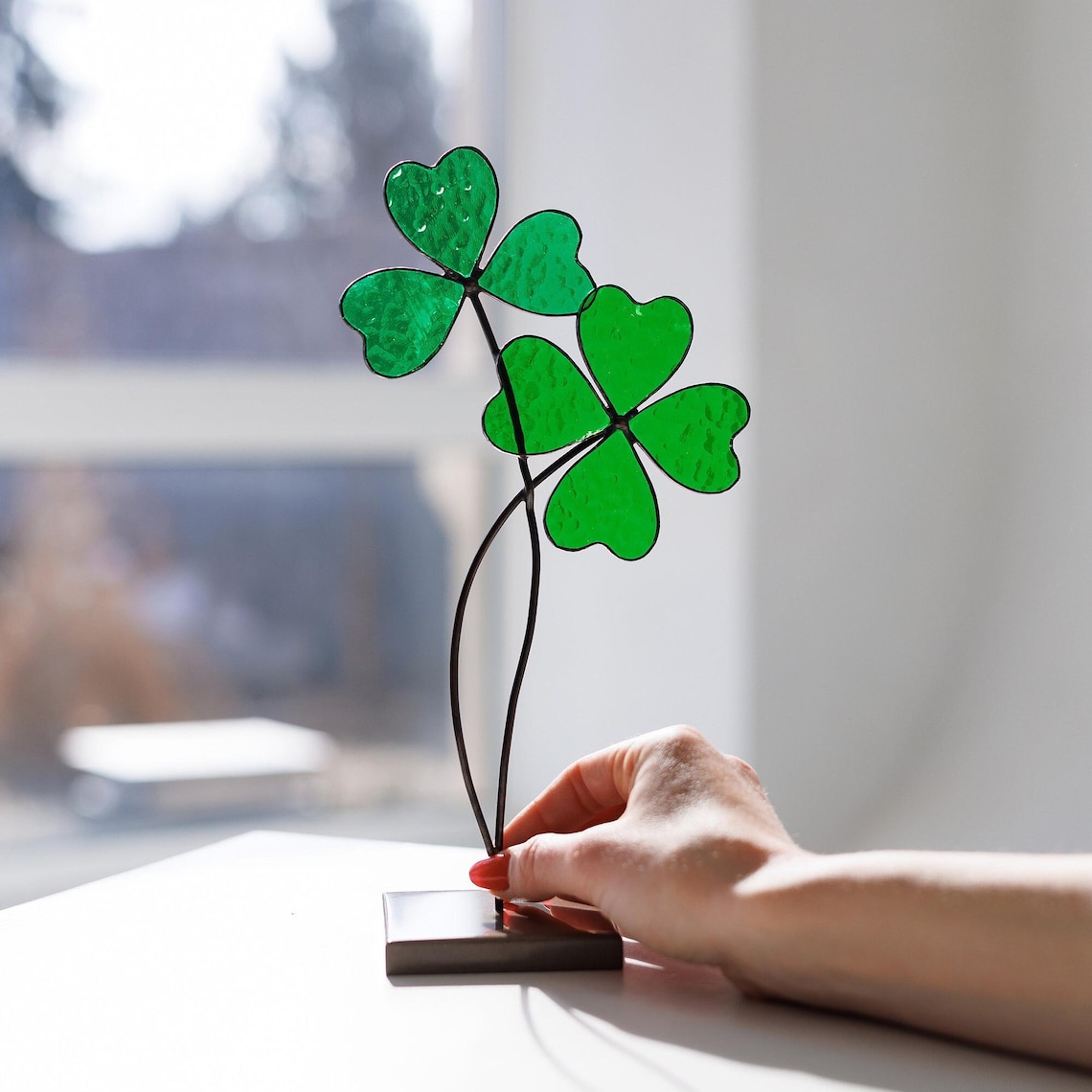 Lucky Shamrock Suncatcher