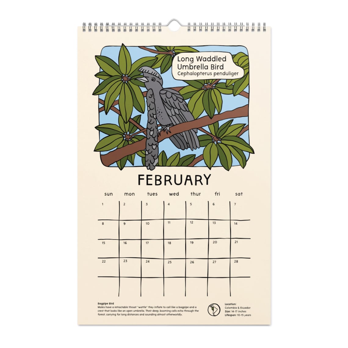 Strange and Bizarre Animals 2026 Calendar 