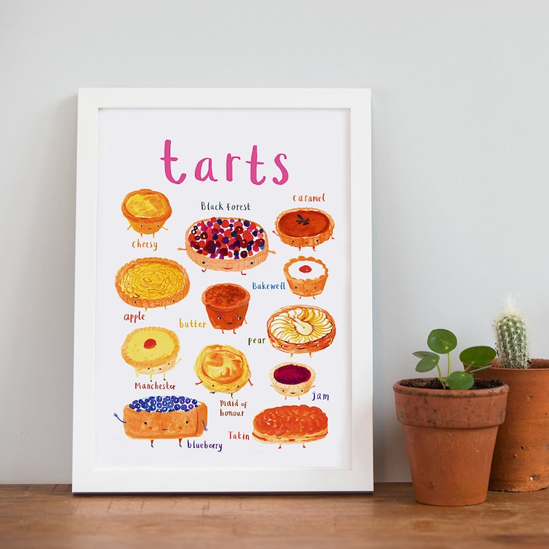 Tarts Art Print A4 image 1