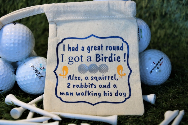 Fun Golf T 恤袋 我有一个 Birdie 高尔夫球 T 恤架 Fun Golf 图片 1