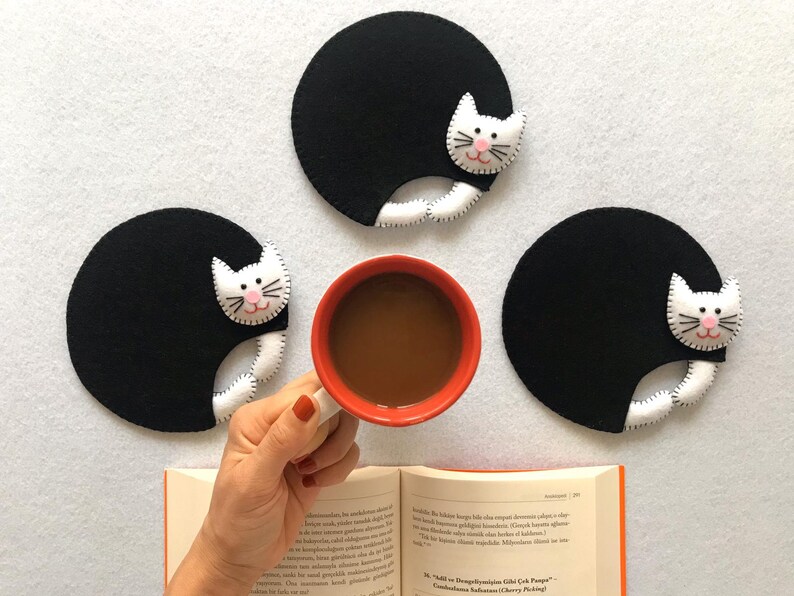 Funny Cute Cat Coasters