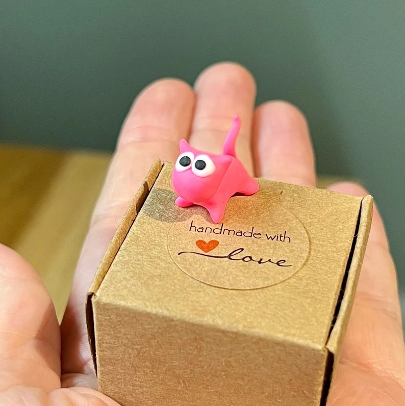 Lucky Black Cat Miniature Boxed Gift 