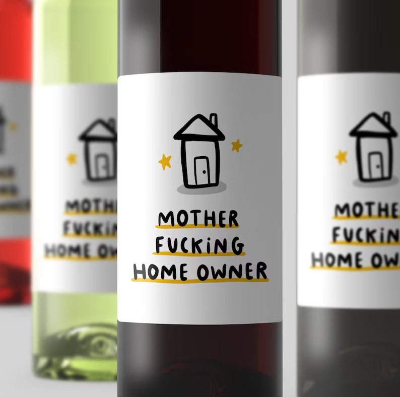 Wise Woman Found Another Job Wine Label