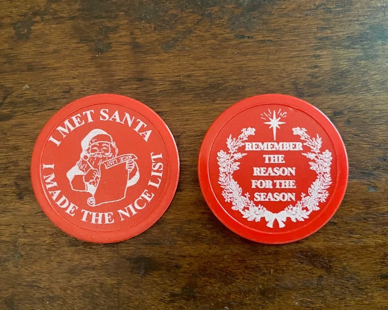 我遇见了圣诞老人,我列了一份漂亮的名单相信硬币