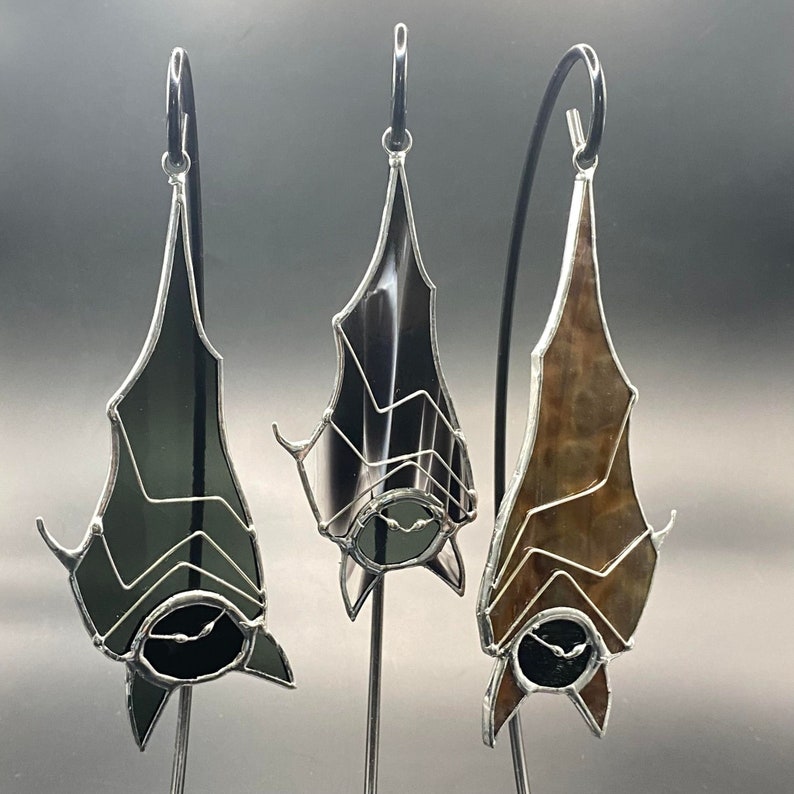 Stained Glass Bat Suncatcher image 1
