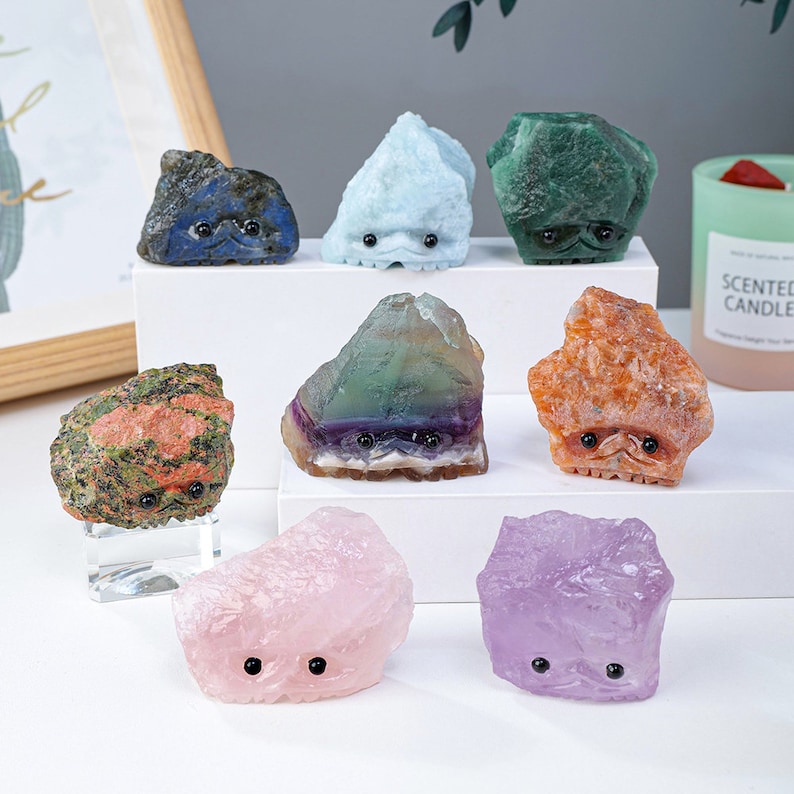 Natural crystal hedgehog, original crystal pet cute crystal animal, mini crystal pet, crystal hedgehog, crystal guardian stone, crystal gift image 7