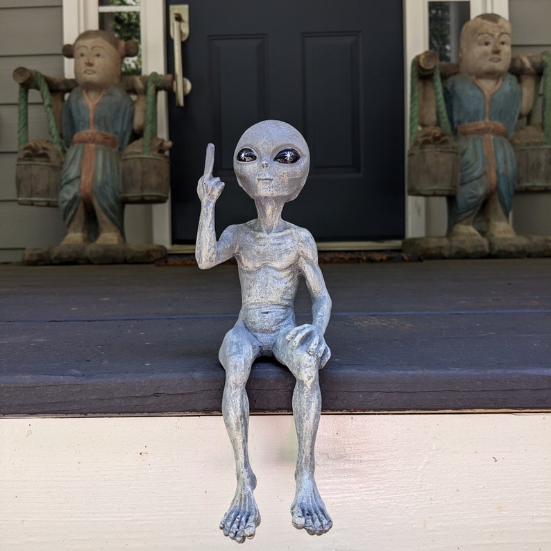 Rude Alien Statue
