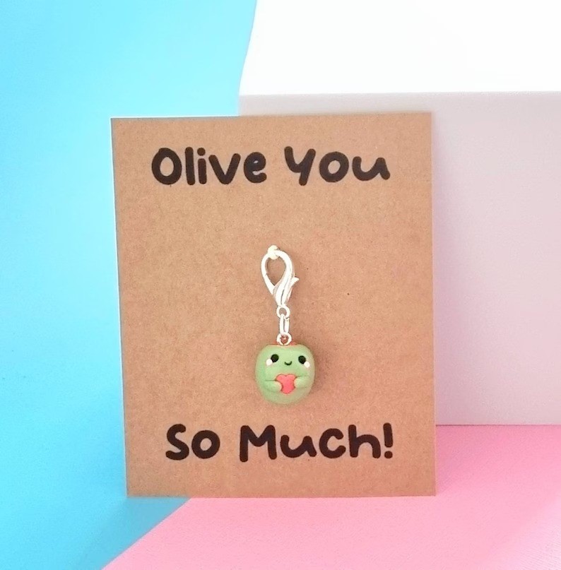 Kawaii Potato Clay Charm Keychain