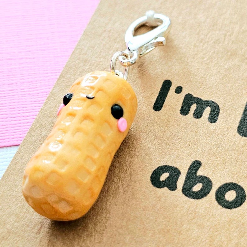 Kawaii Potato Clay Charm Keychain