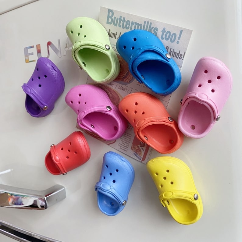 Mini Crocs Shoes Fridge Magnets, Cute Refrigerator Magnet, Creative Fridge Decoration, Funny Kitchen Decor, Crocs Shoes Lover Gifts image 2