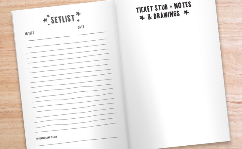 Concert Chronicles - A Concert Journal for Epic Memories