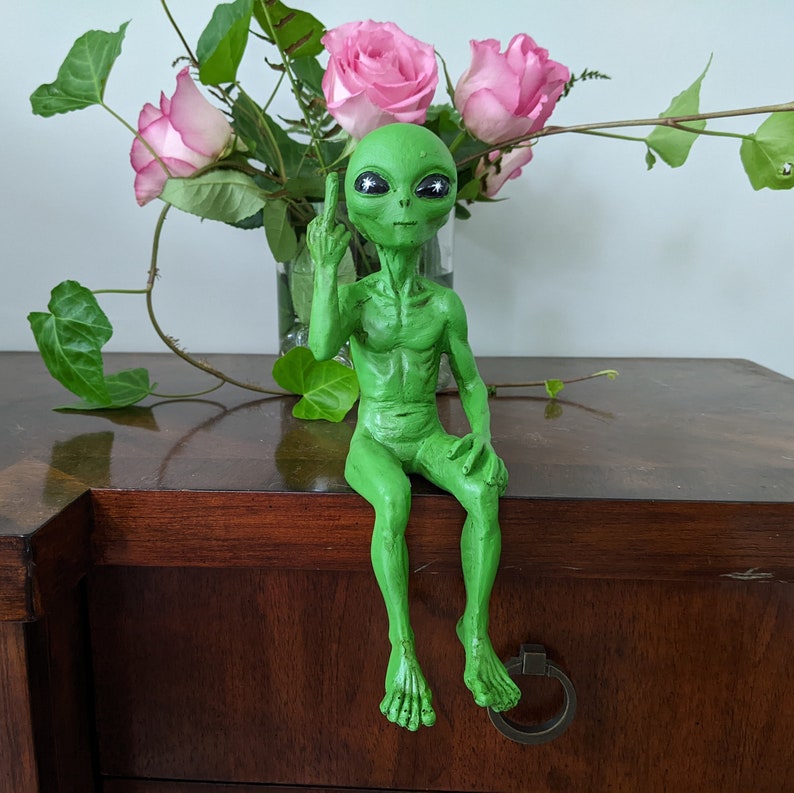 Rude Alien Statue