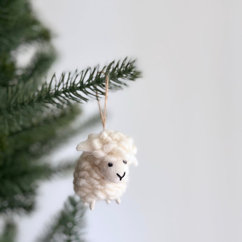 Felt Mini Sheep Ornament