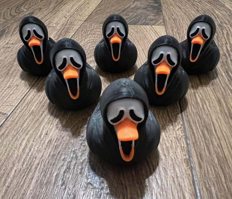 3D Printed Duck Ghostface Scream Horror image 1