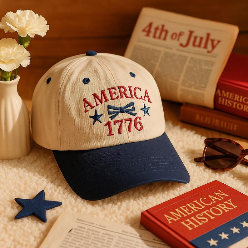 American 1776 Embroidered Anniversary Cap