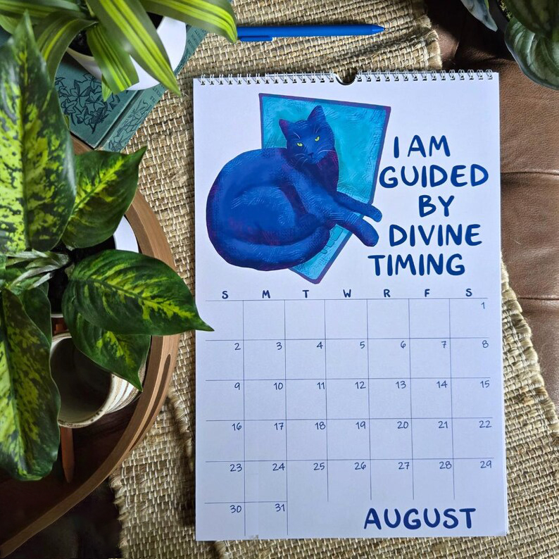 2026 Quirky Cat Affirmation Calendar