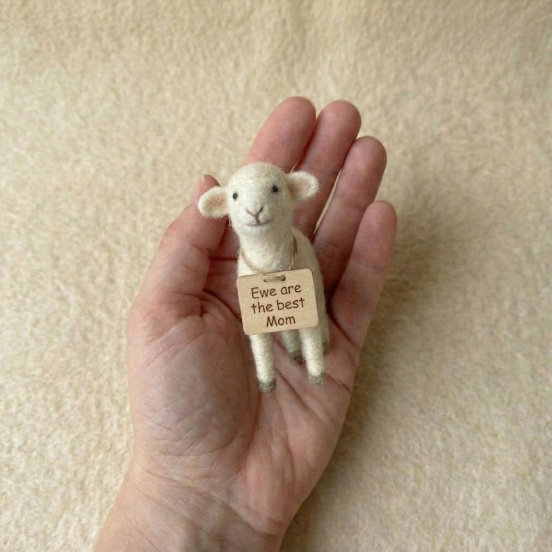 Needle Felted Sheep Mother and Baby