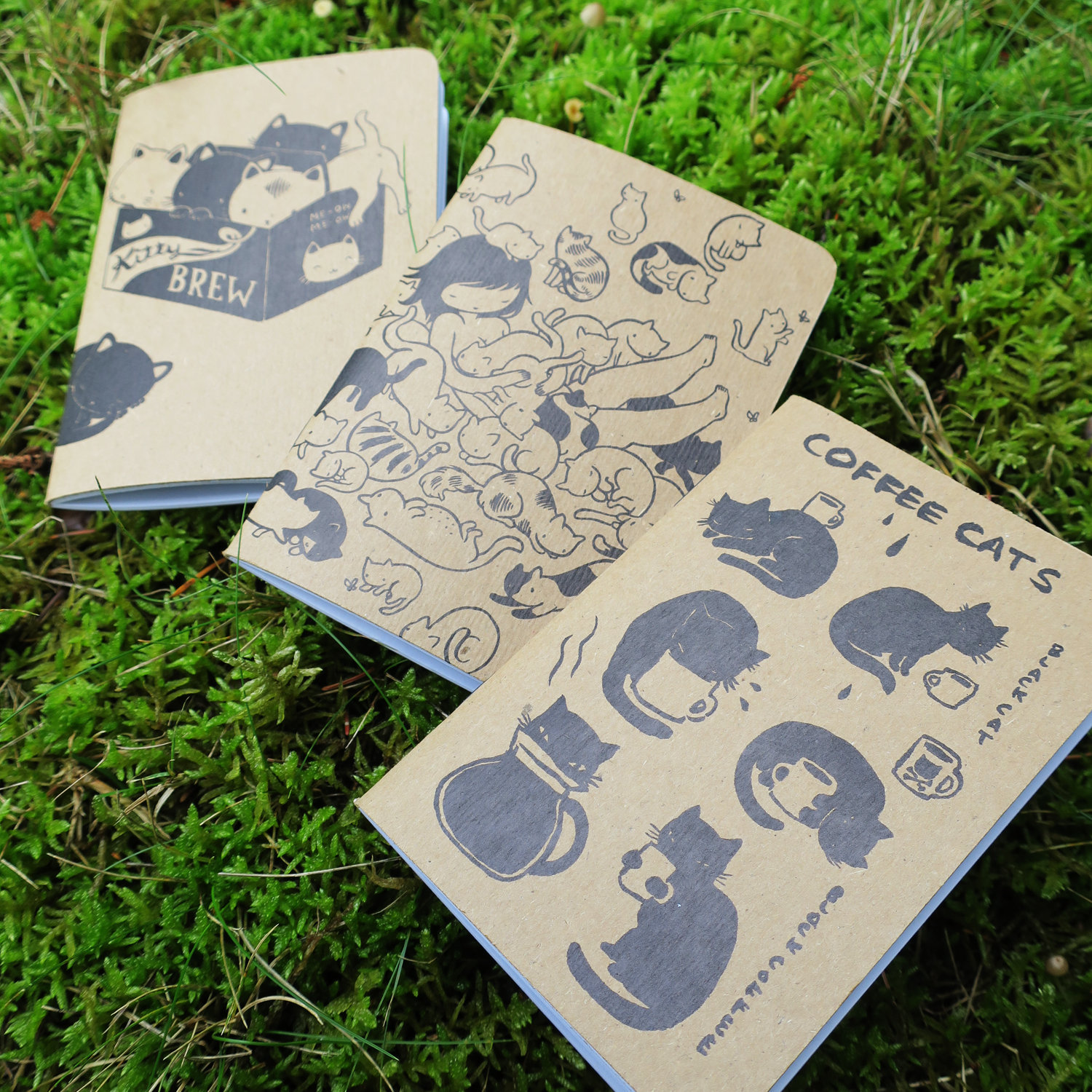 Set of 3 Cat Notebooks 