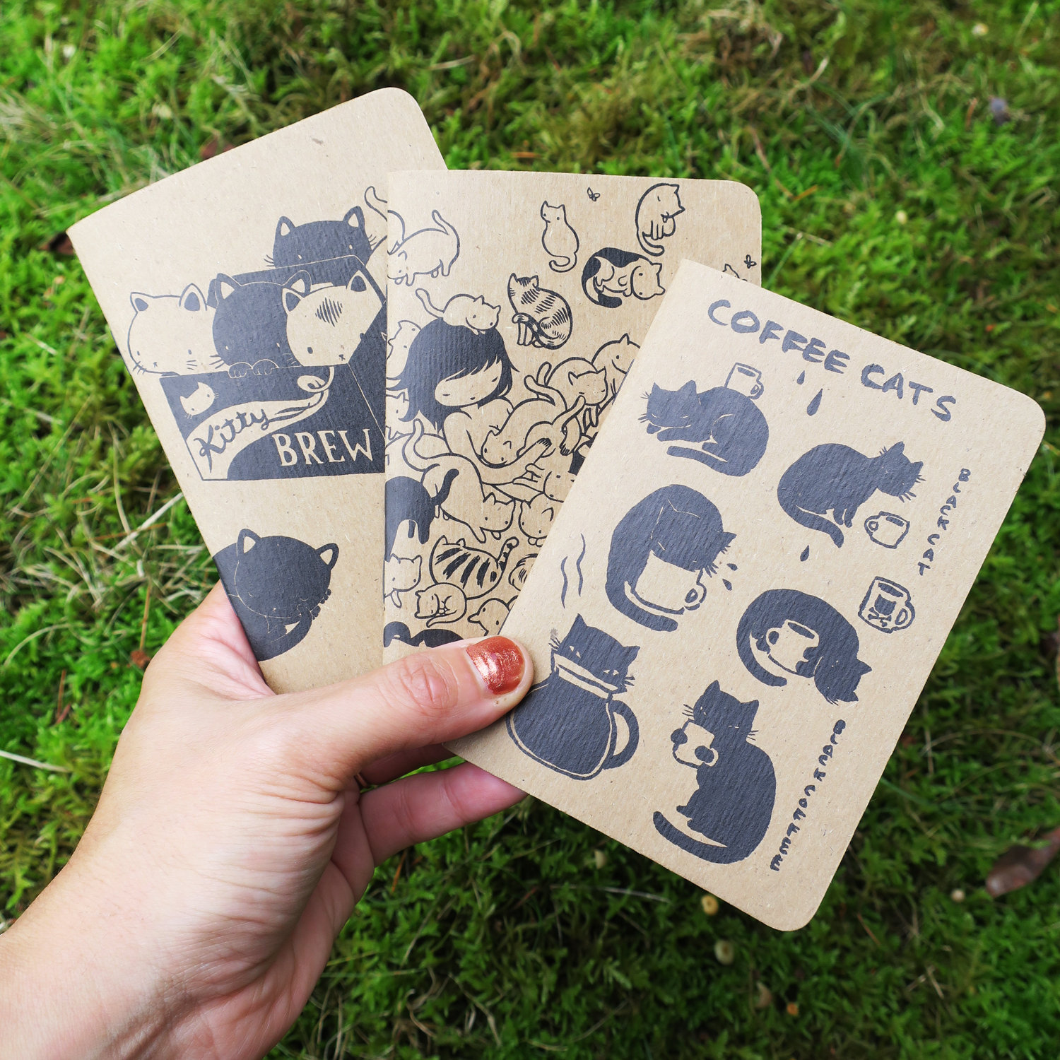 Set of 3 Cat Notebooks 