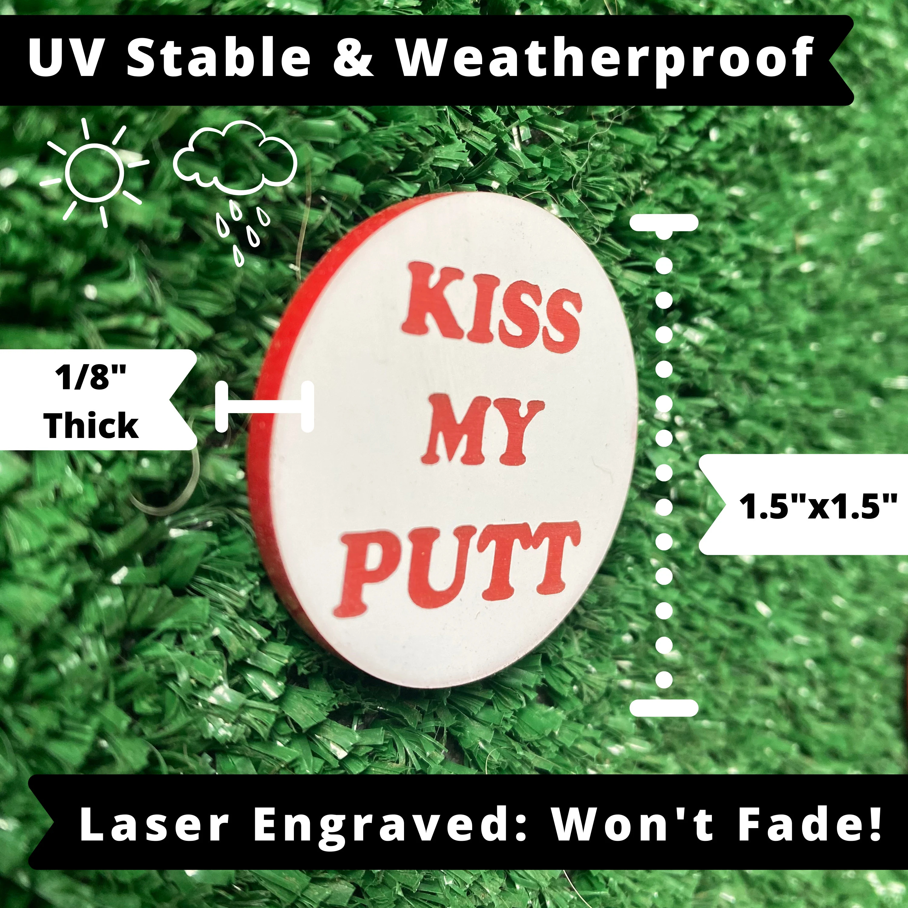 Funny Pun Golf Ball Markers