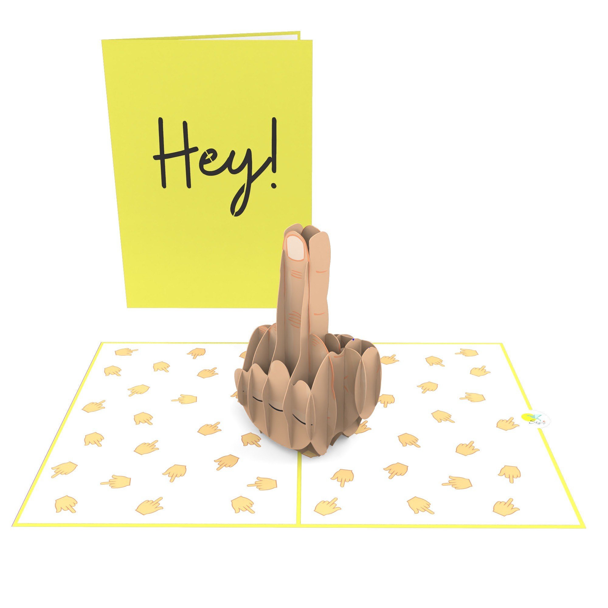 Rude Fuc* You Pop Up 3D Middle Finger Card