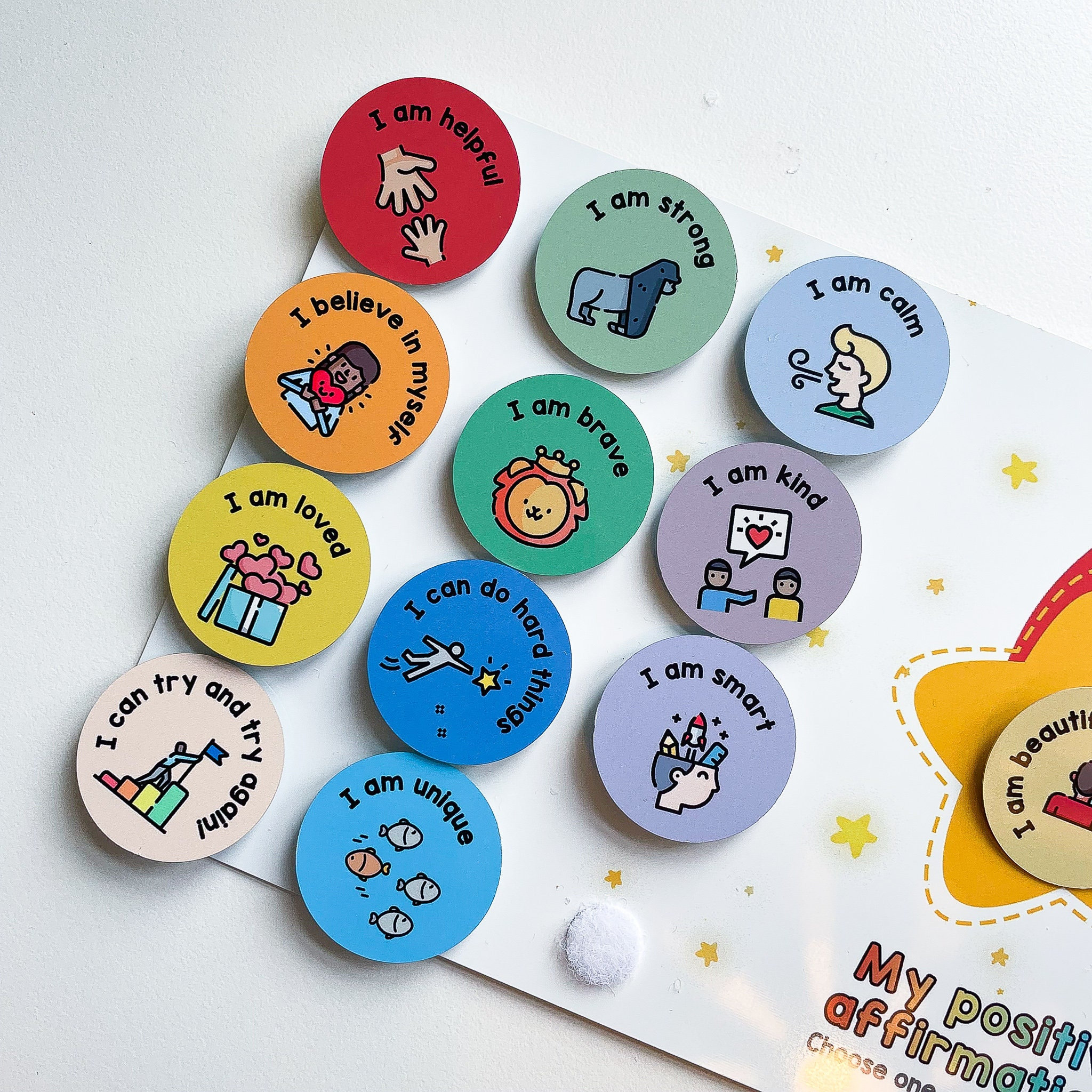 Positive Affirmations Flashcards for Children