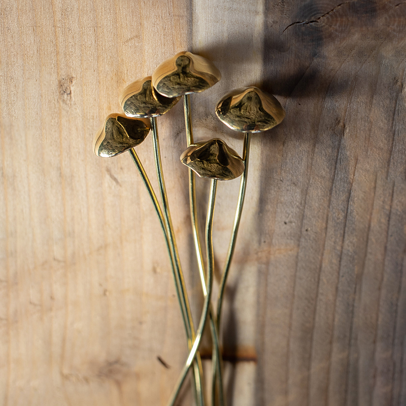 Handcrafted Brass Mushroom