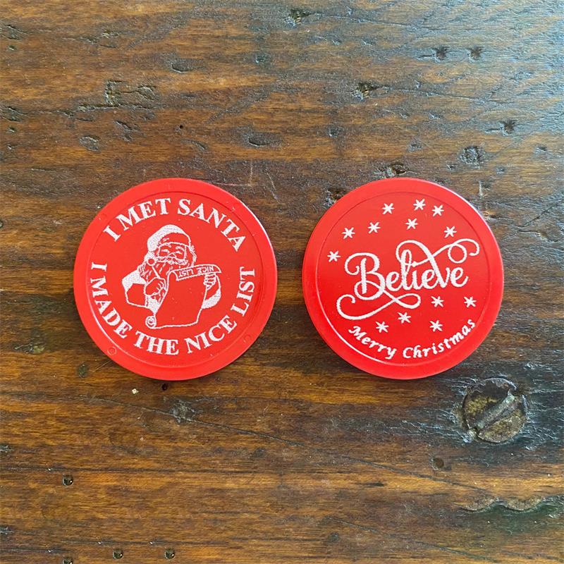  I Met Santa I Made the Nice List Believe Coins