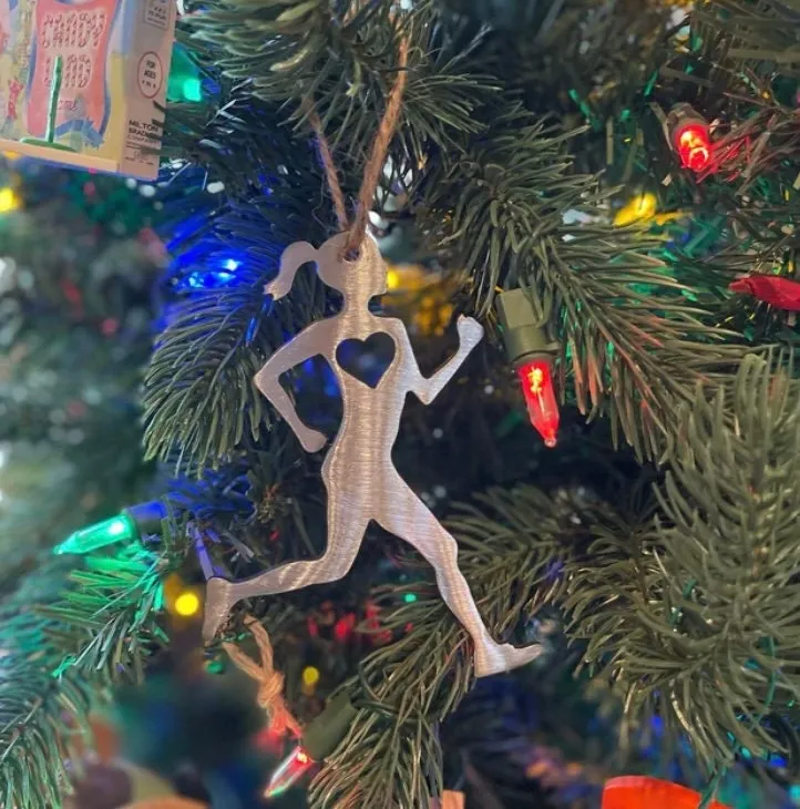 Runner Girl Ornament