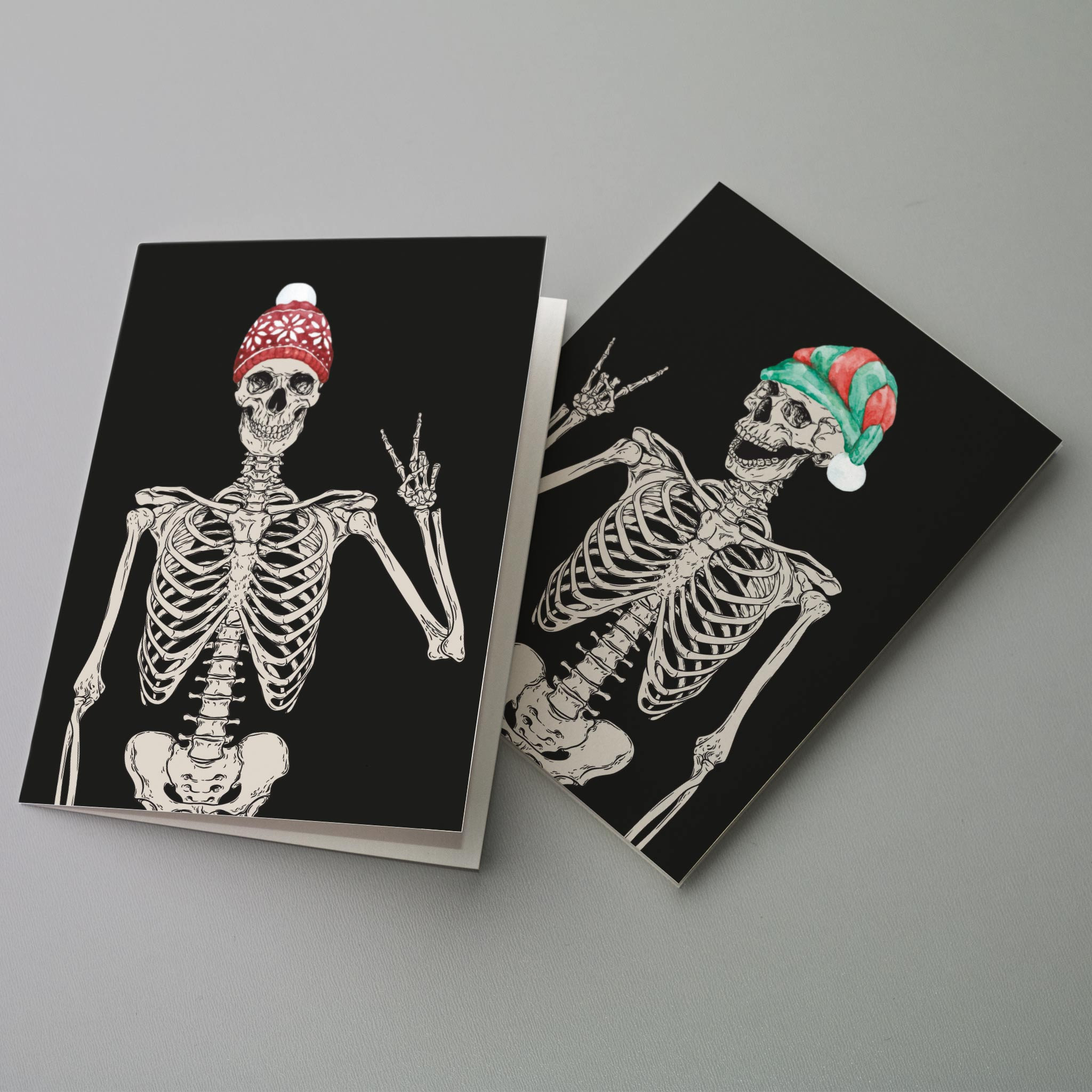 Skeleton Merry Christmas Cards
