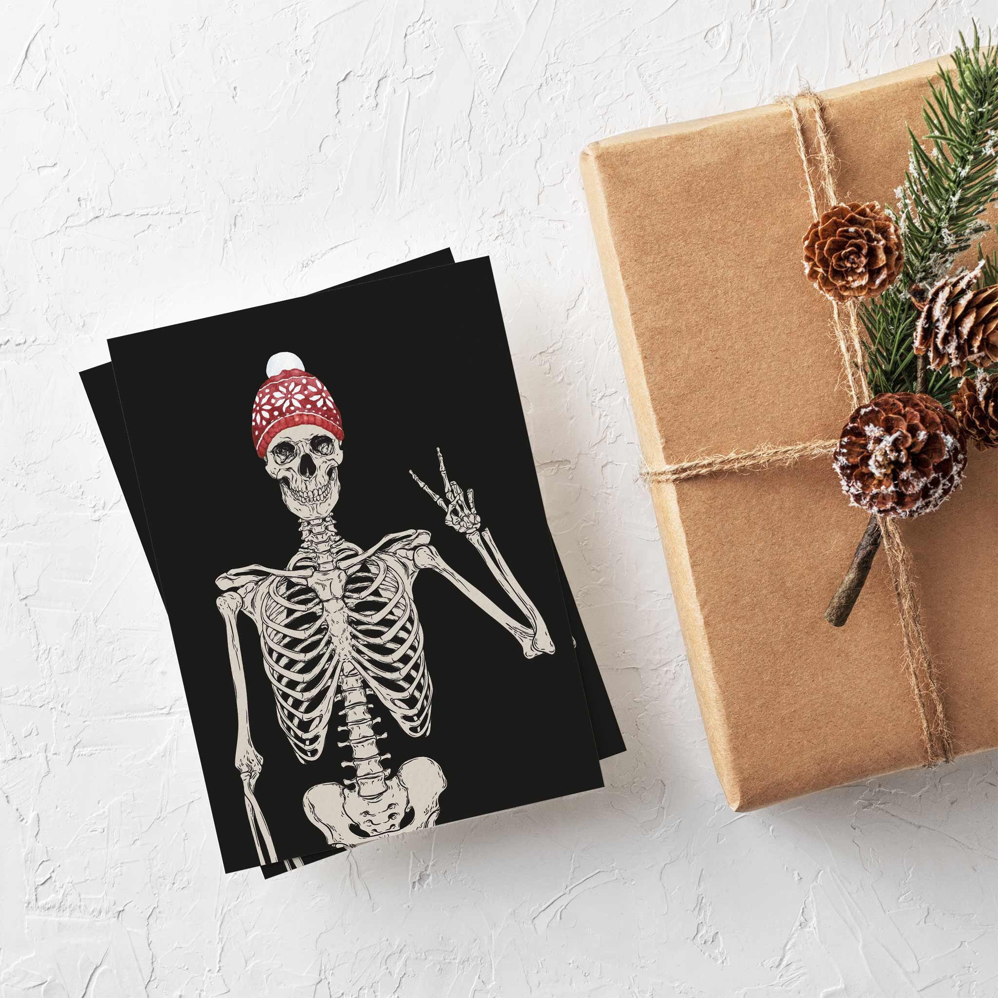 Skeleton Merry Christmas Cards