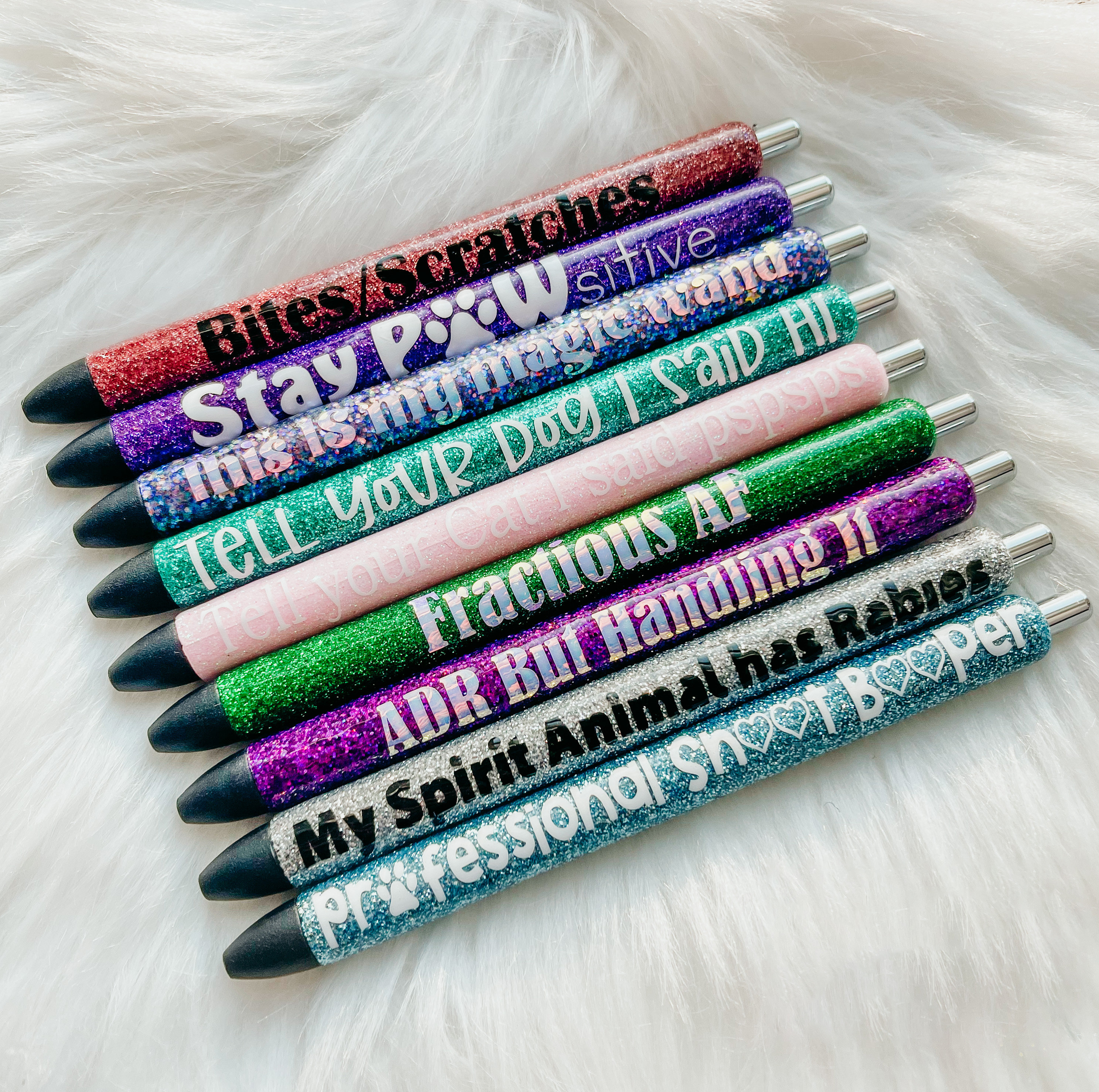 Veterinary Pun Glitter Pen