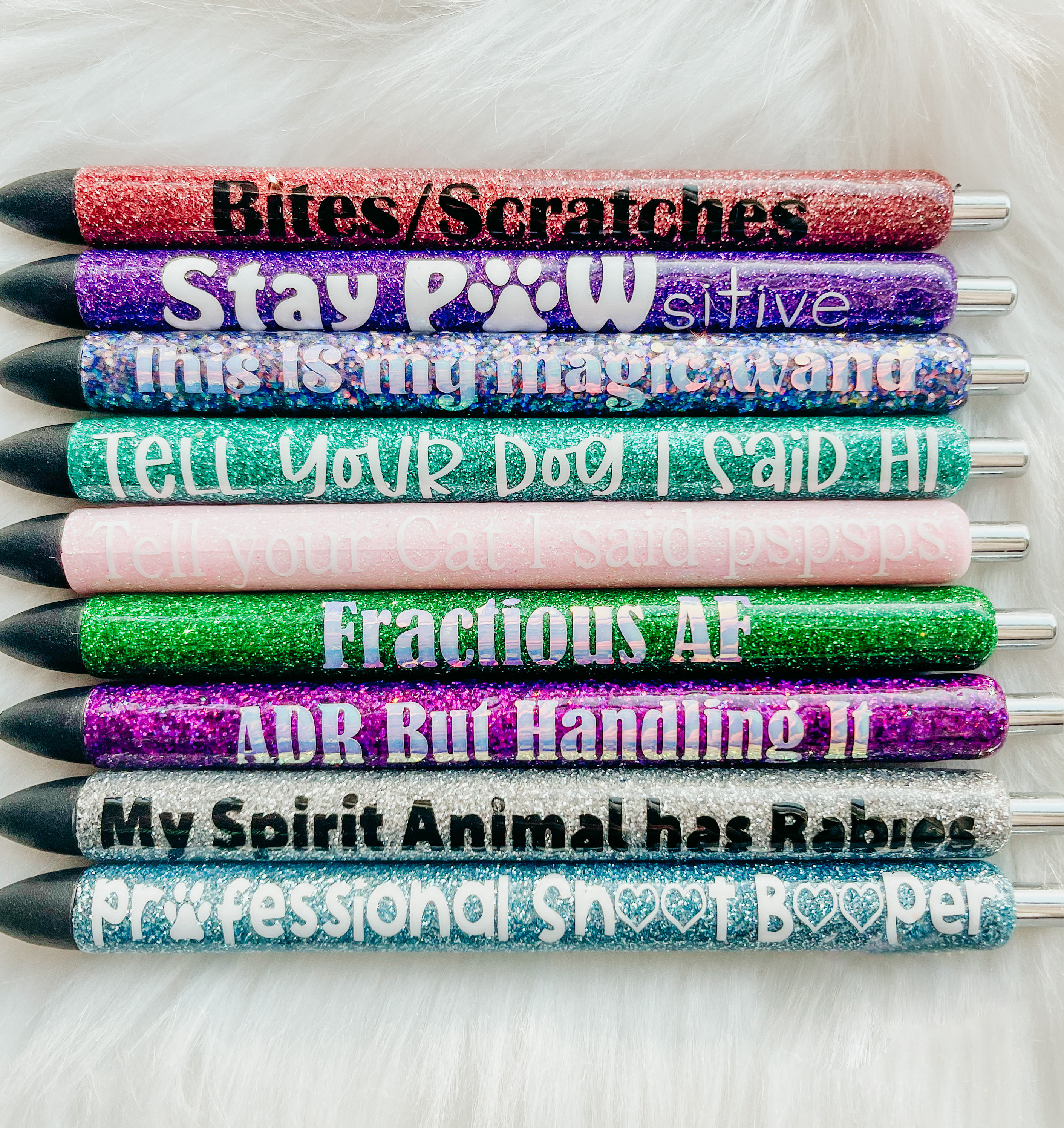 Veterinary Pun Glitter Pen