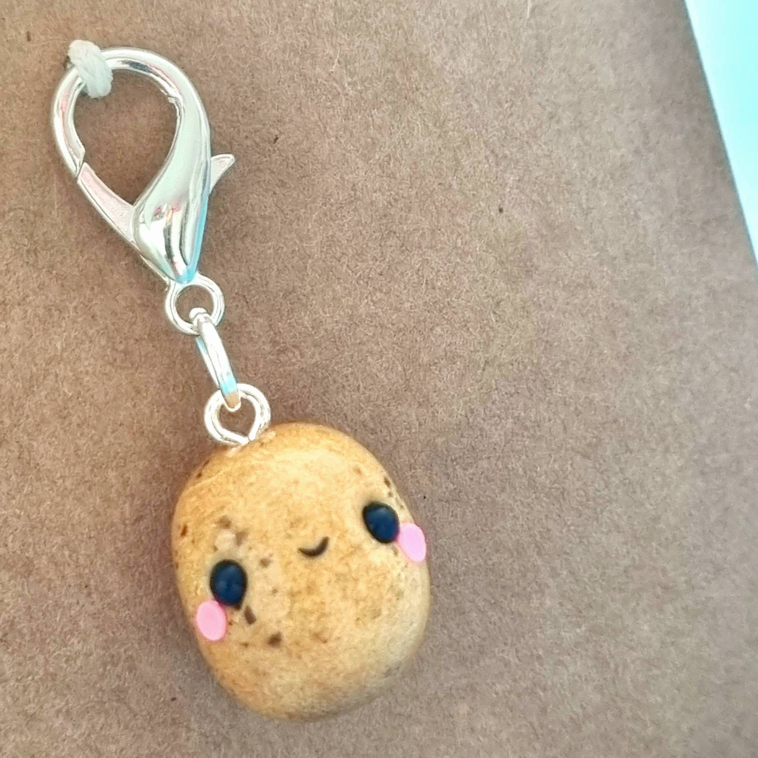 Kawaii Potato Clay Charm Keychain