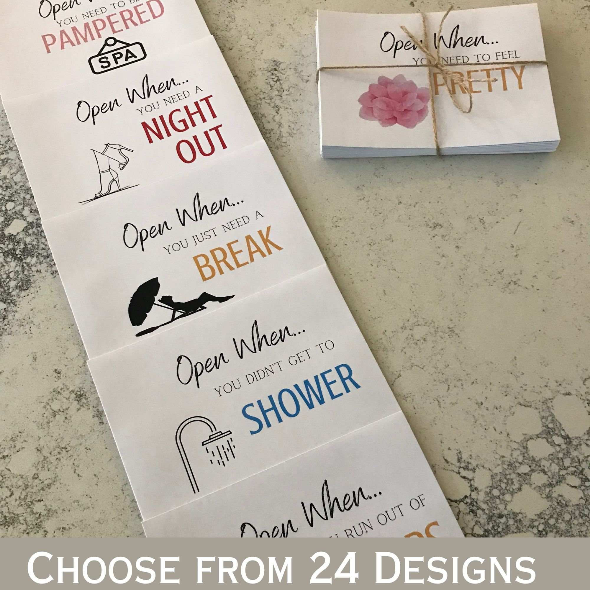Open When Envelopes for New Moms
