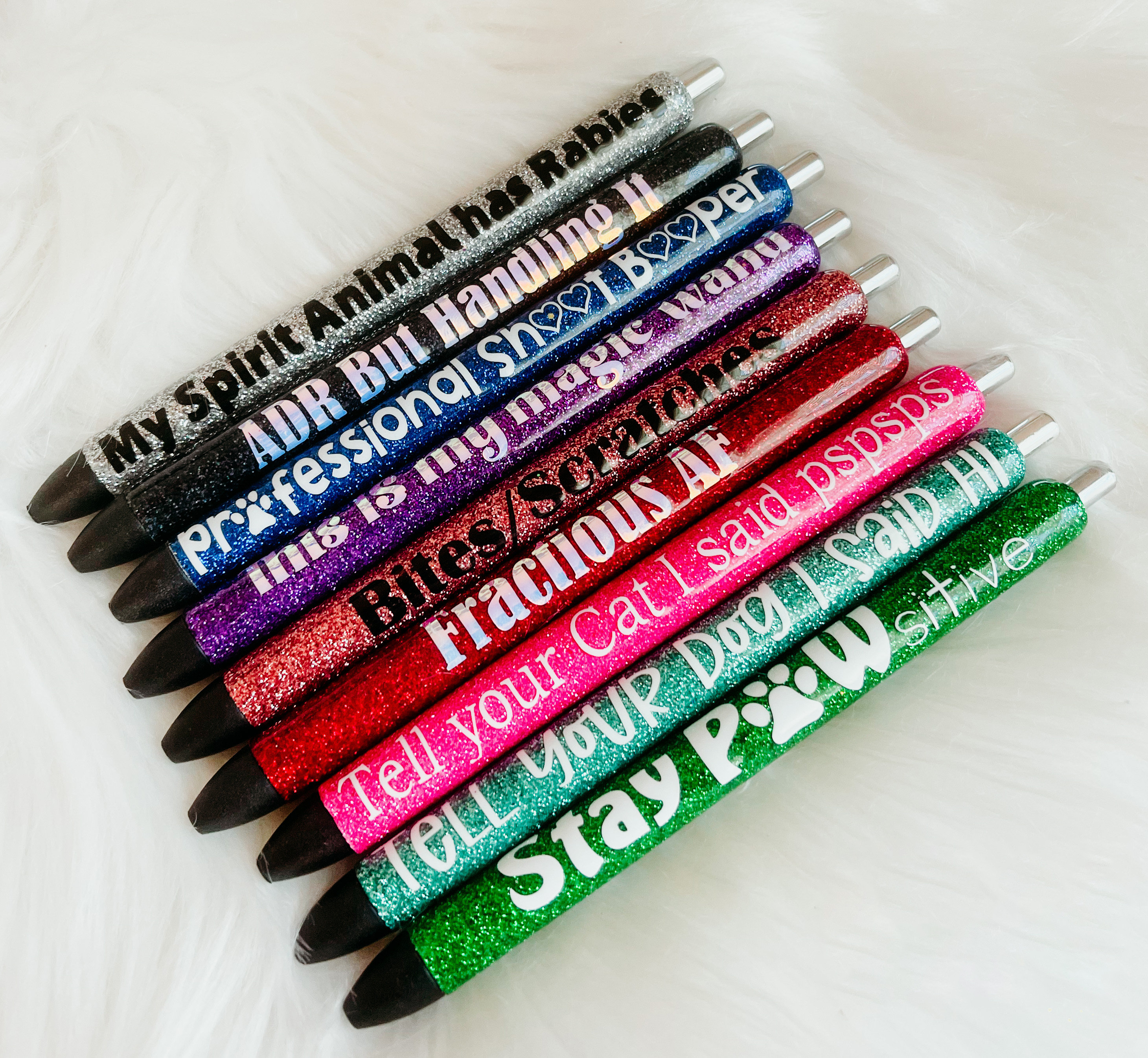 Veterinary Pun Glitter Pen