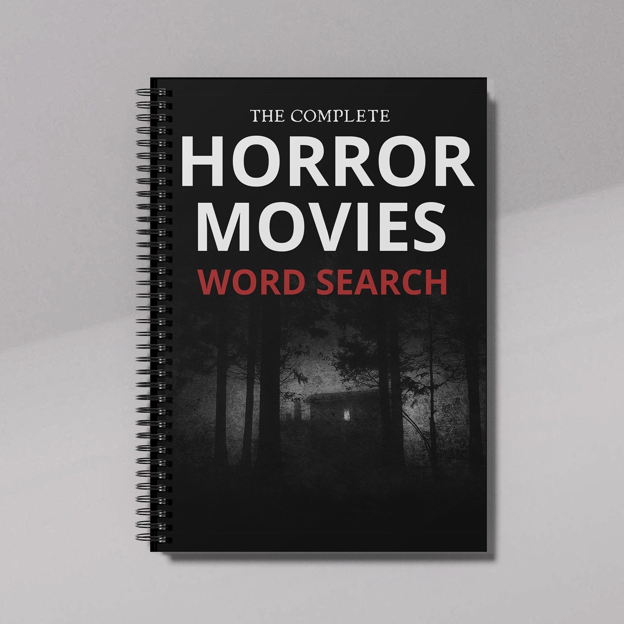 Horror Movies Word Search - Horror Movie Lover Gifts