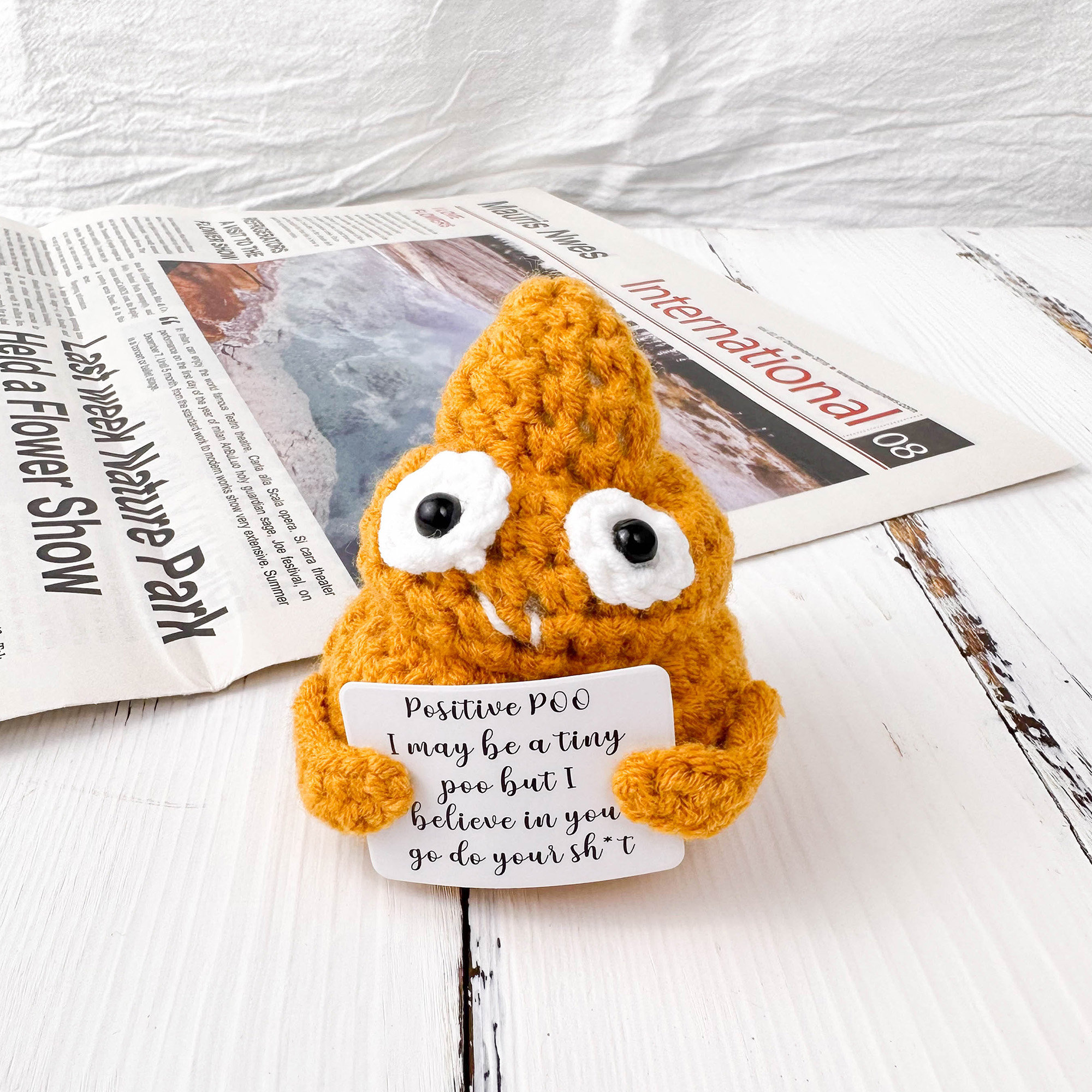 Handmade Emotional Support Pickle With Positive Affirmation, Crochet P –  Potador