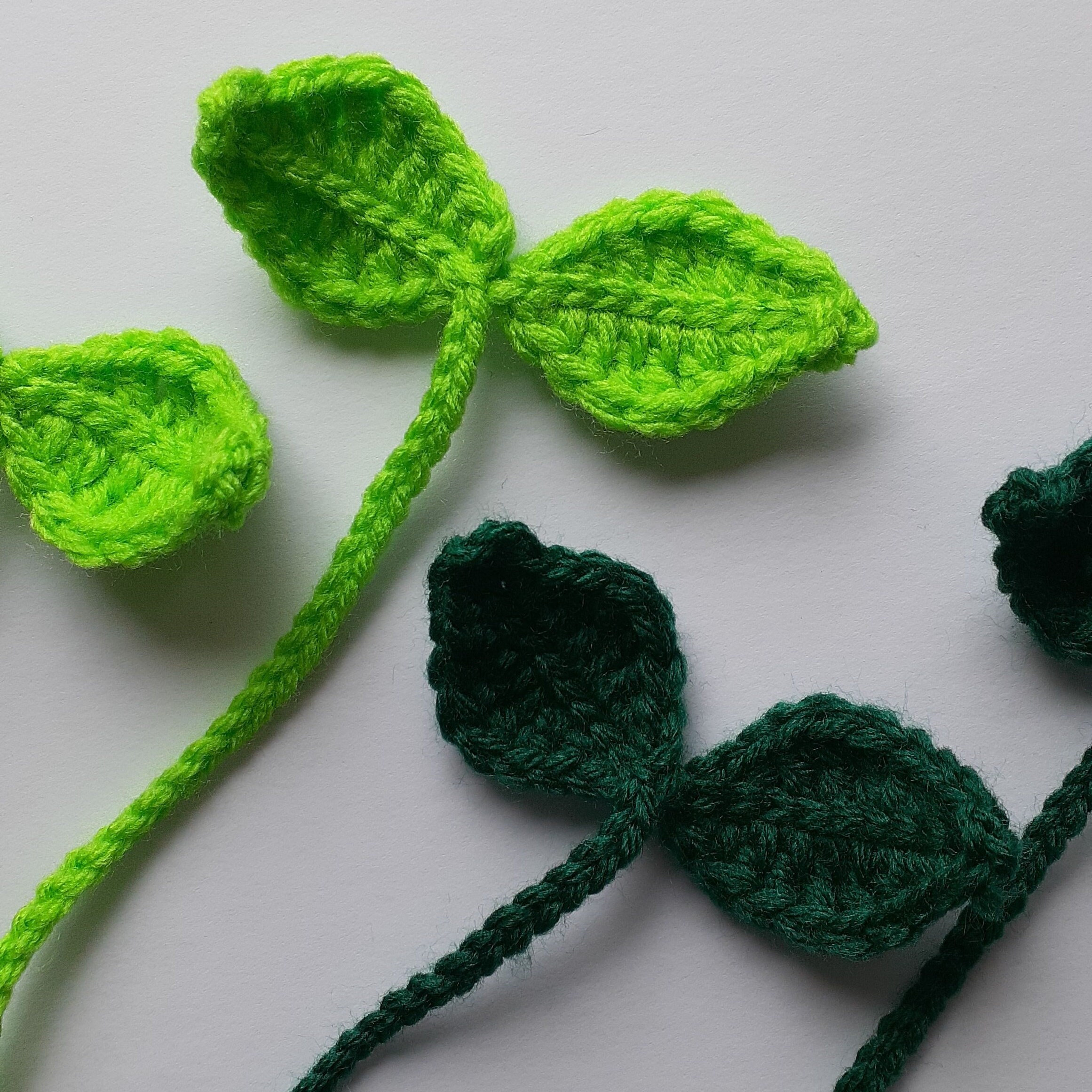 Leaf Sprout Crochet Bookmark