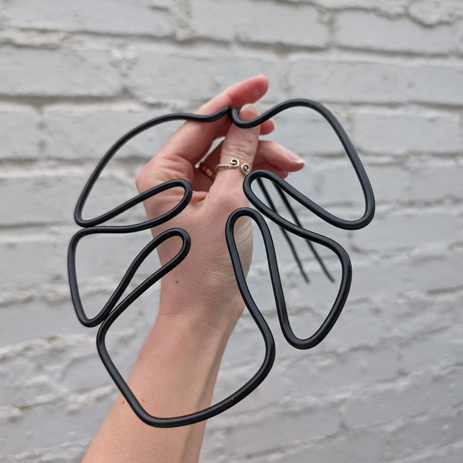 Monstera Shaped Plant Support 