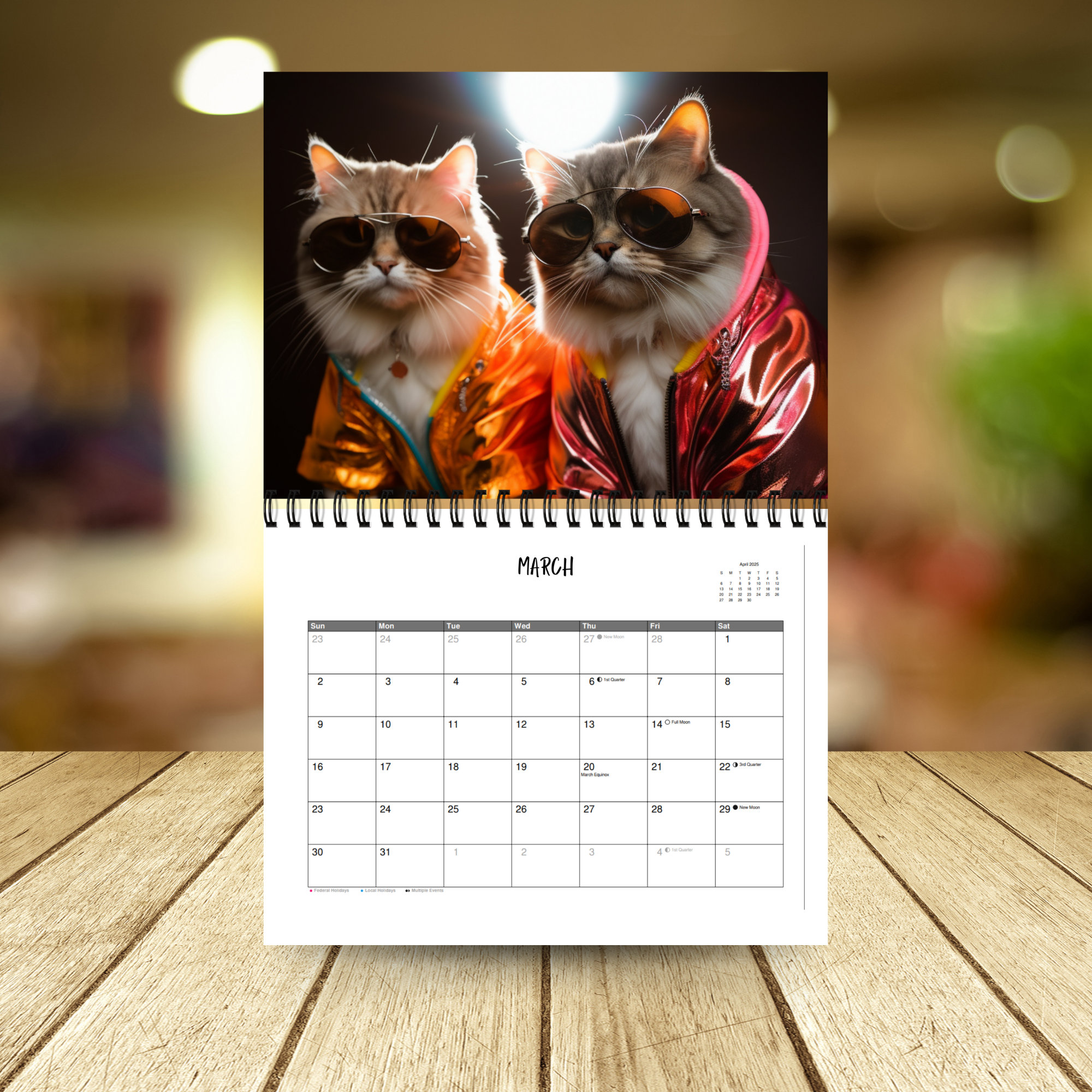 🐱2025 Stylish Cats Calendar-Gift For Cat Lover